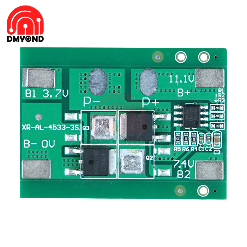 4S Same Port Battery Protection Board Lithium 18650 Charge Board 14.8V With Balance 7A Short Circuit Protection For Power Bank