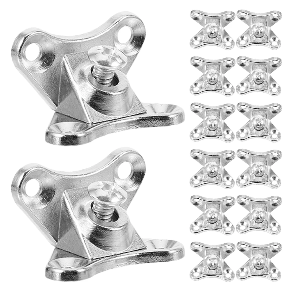 

24pcs Zinc Alloy Butterfly Corner Brackets White Shelf Braces Desk Connectors Furniture Cabinet Mounting Hardware