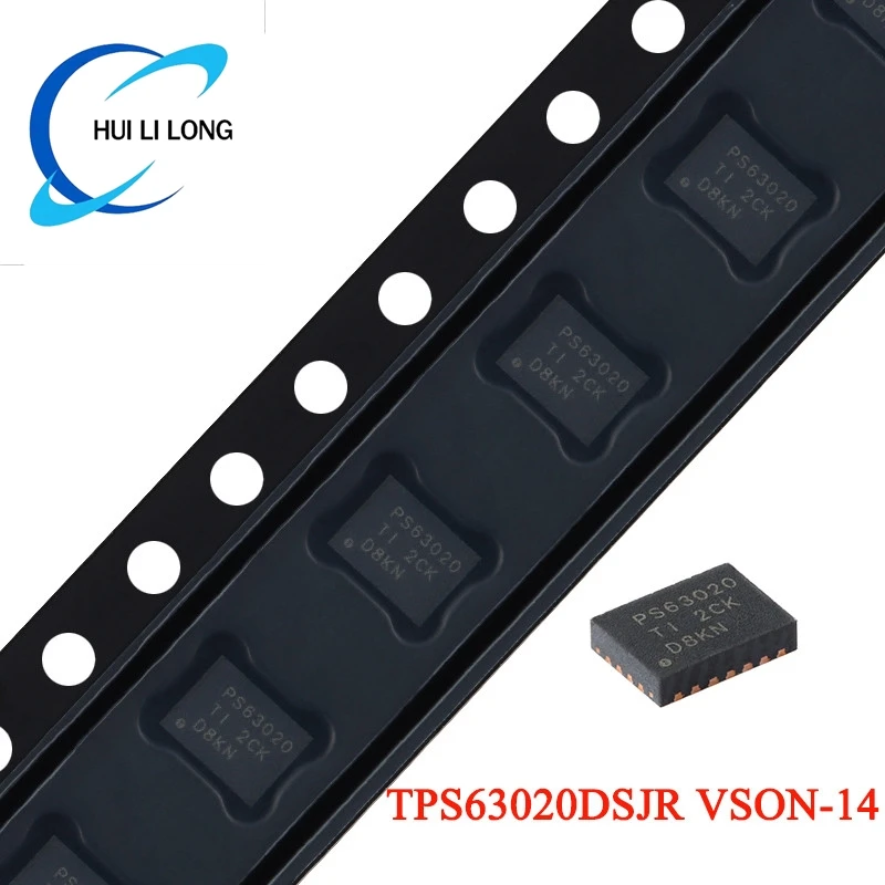 TPS63020 tps 630 20 DSJR TPS63020DSJR VSON-14 VSON14 High Efficiency Buck/Boost Step Up Down Converter Chip IC New Original