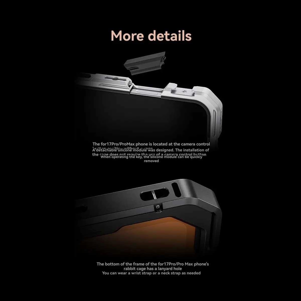 

Для 17-Pro металлическая клетка, быстросъемная видеоустановка, стабилизатор для телефона, клетка, расширительные аксессуары