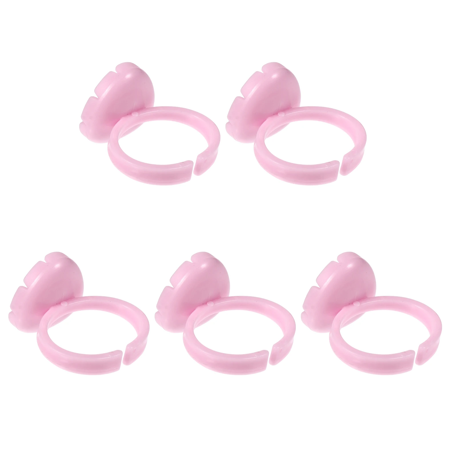 

Lash Glue Eyelash Extension Cups Pink Plastic High Quality Durable Practical Pigment Cup Makeup Eyelash Extension Cup Tool