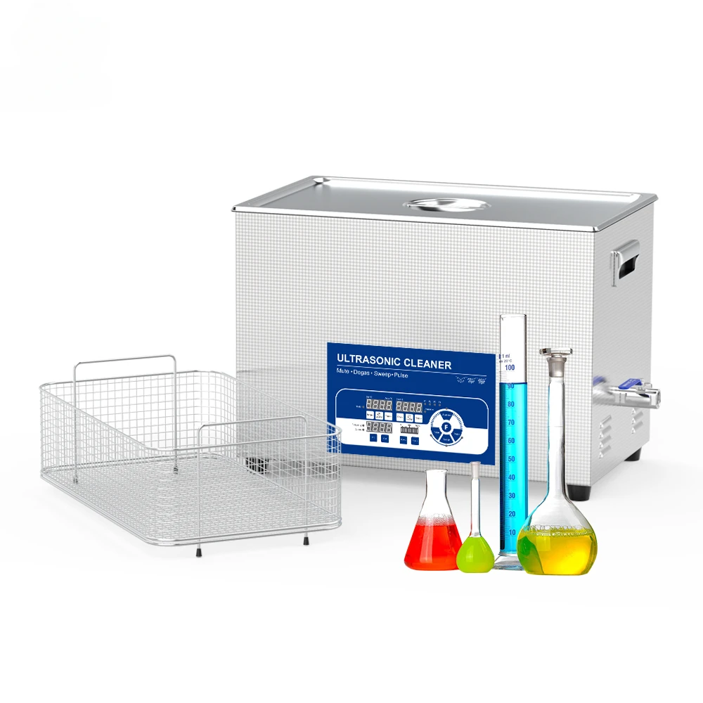 30L Ultra Silent Ultrasonic Cleaning System with High Frequency and Multi-Frequency Capabilities for Lab and Educational Use