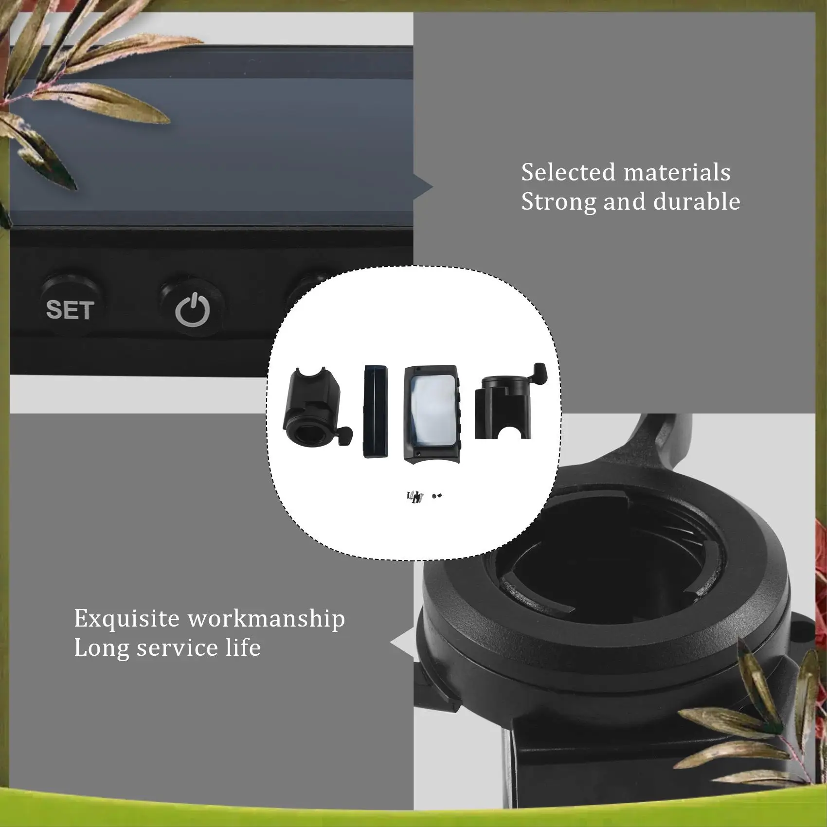 

AB98-Lcd Display Protect Shell Cover With Accelerator Brake Handle Led Light Cover For Kugoo S1 S2 S3 Electric Scooter