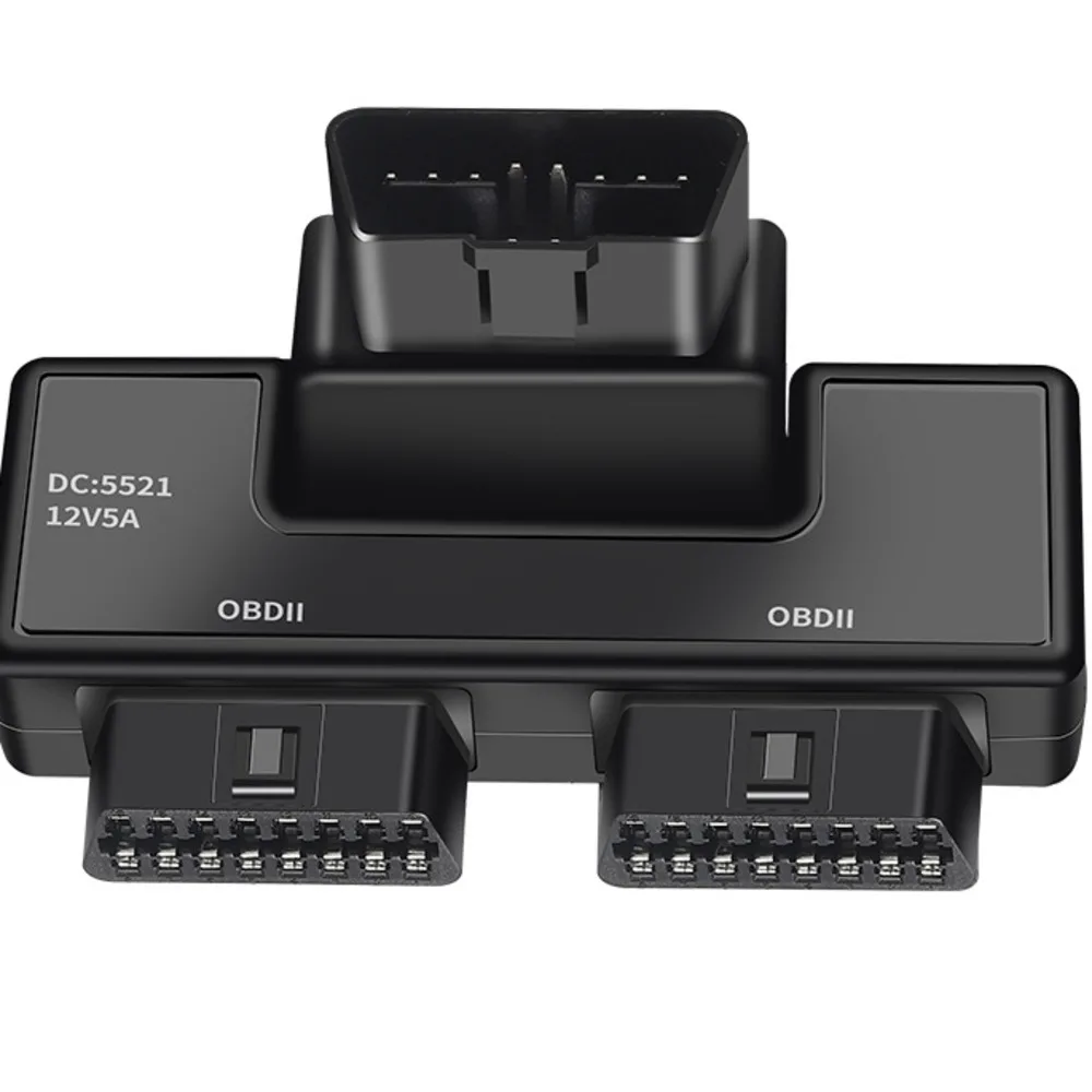 OBD2 1/2 Adapter Cable 16 Pin 16 Core Automotive Truck New Energy OBD Universal With DC5521 Interface