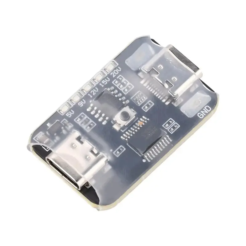 A99E-PD2.0 PD3.0 Trigger Module CH224K CH552T 5V 9V 12V 15V 20V 5A Max Output Type-C Input Output LED Indicator
