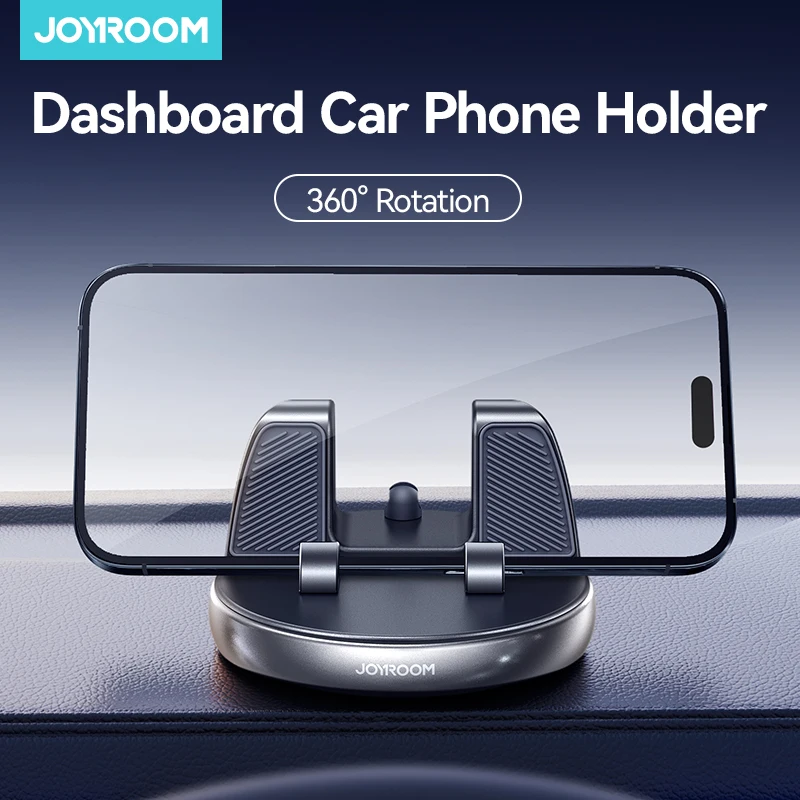 Joyroom Dashboard Car Phone Holder One-Handed Operation Car Navigation Holder 360° Rotation Car Phone Mount For 4.7-7'' Phones