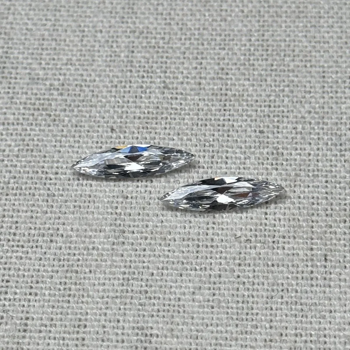3x8-6x25mm White CZ Stone Lengthened Marquise Cubic Zirconia Synthetic Gemstones