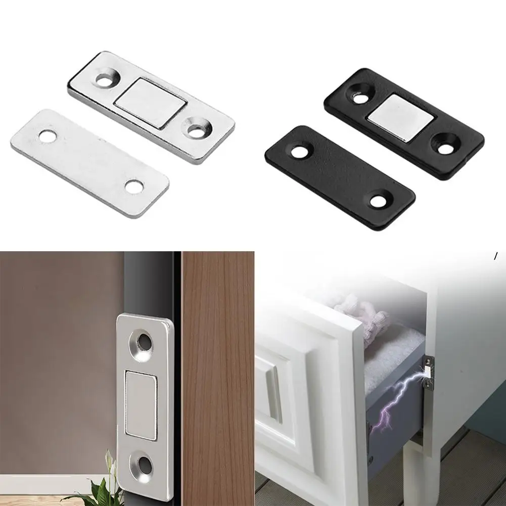 Catch Latch Self-adhesive Latch Accessories Haushalt Badezimmer Ultradünn Hochwertige Materialien W/ Schrauben
