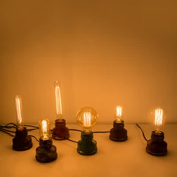 Vintage Retro Industrial Bronze/Black Water Pipe Table Lamp Bar Bedroom Desk Table Lamp Fixtures Home Decor Indoor Lighting