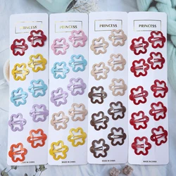 4/10PCS New Cartoon Flower Metal Candy BB Clips Girls Hairpins Snap Hair Clips  Kids Headwear Barrettes Baby Hair Accessories