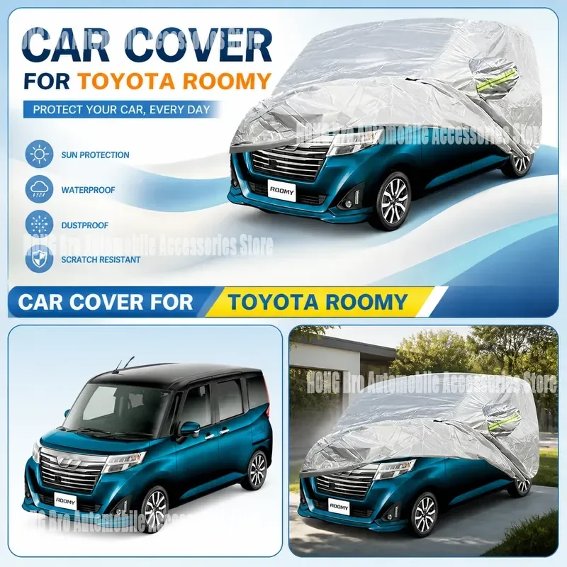 For Toyota Roomy Tank Daihatsu Thor 2016-2025 Full Car Cover Waterproof UV Resistant Sun Snow Windproof Auto Body Protection