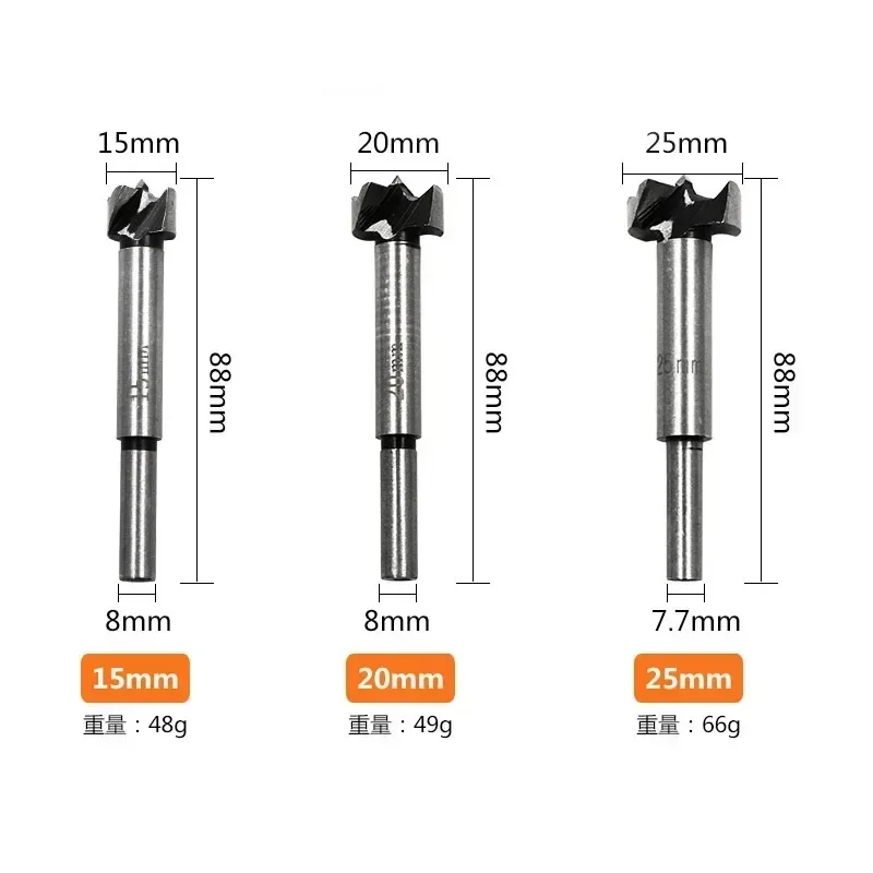 5Pcs Woodworking Hole Opener Drill Bit Set Flat Wing Drilling 15mm-35mm Woodworking Hole Saw Cutter Woodworking Hole Opener