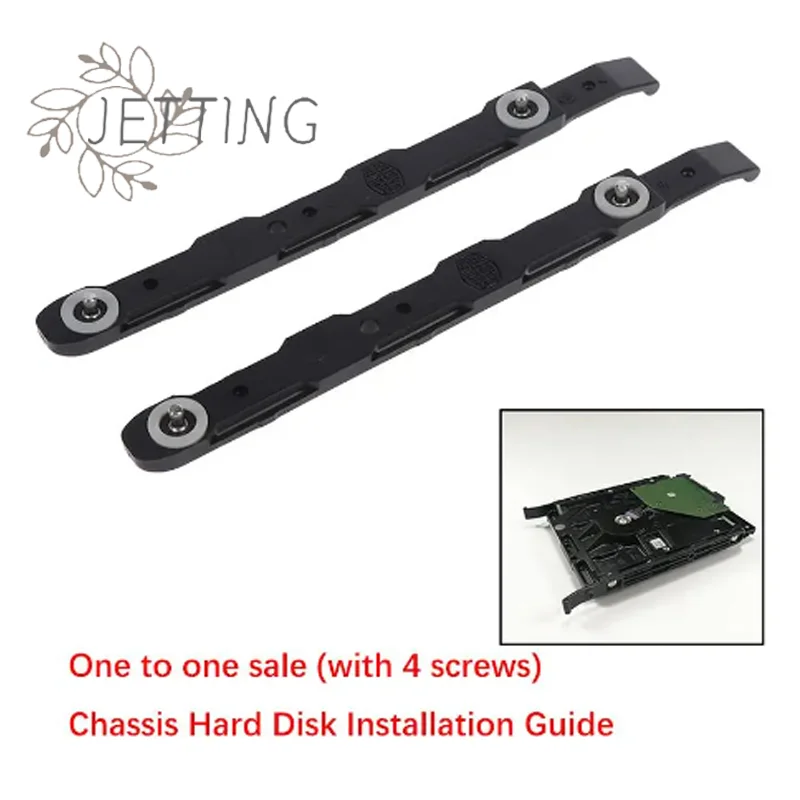 Hot 2pc Plastic Chassis Hard Drive Mounting Rail For Cooler Master 3.5