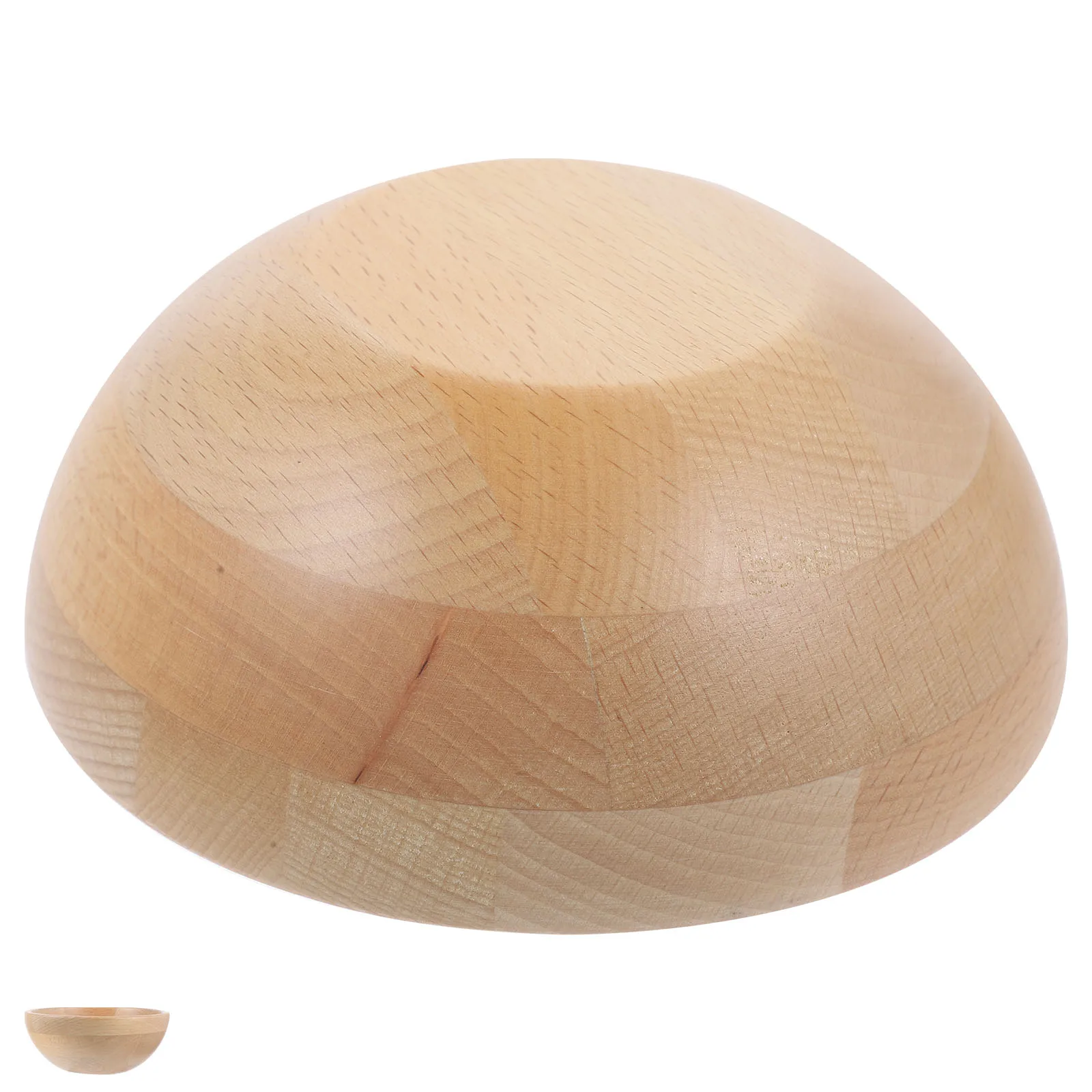 

Bamboo Bowl Grain Smooth Corner Salad Food Storage Tableware For Home Kitchen Use Bowl Bamboo