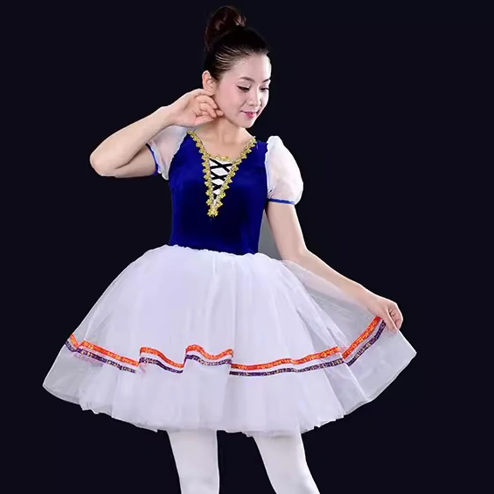 Giselle Ballet Long Tutu Swan Lake Ballet Costume Adults Women Professional Romantic Dress Ballerina Kids Children Dancewear