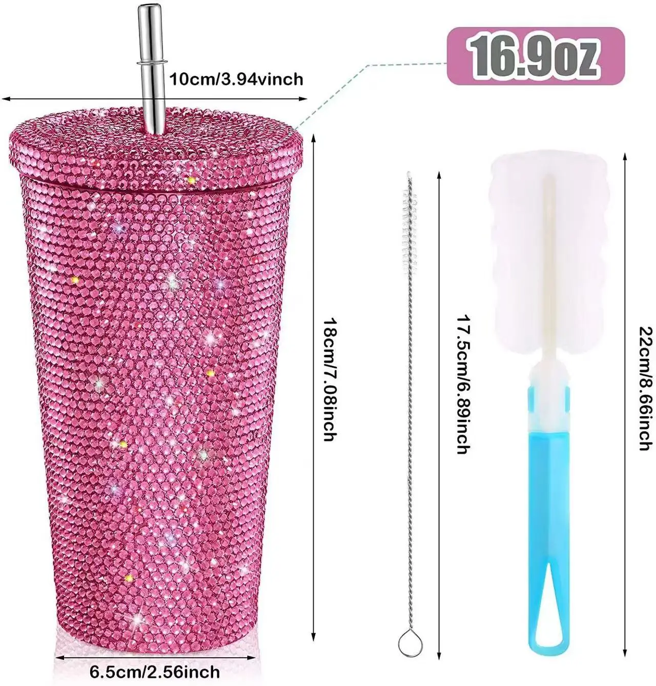 

Insulated Diamond Cup Stainl Steel Water Bottle with St High Value Diamond Embedded Travel Water Cup Japanese Sle