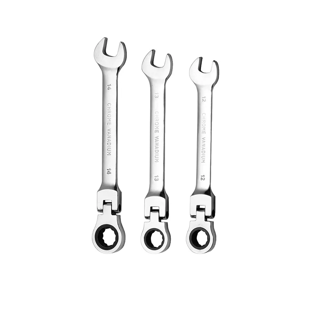 Ratchet Torques Wrench 6mm-24mm Combination Spanner Flexible ead Professional Hand Tool  Box Tooth Gear Rings Bike  Type 1