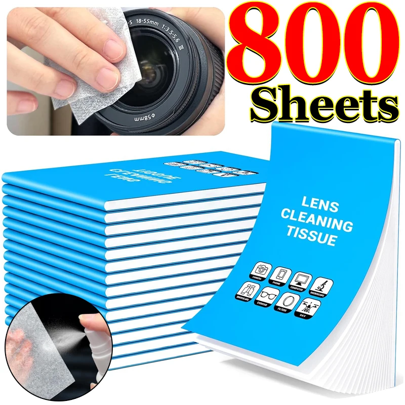 Papel tisú para limpieza de lentes, papeles limpiadores de lentes, tejido para cámara de microscopio, gafas, pantallas de ordenador, pantallas electrónicas