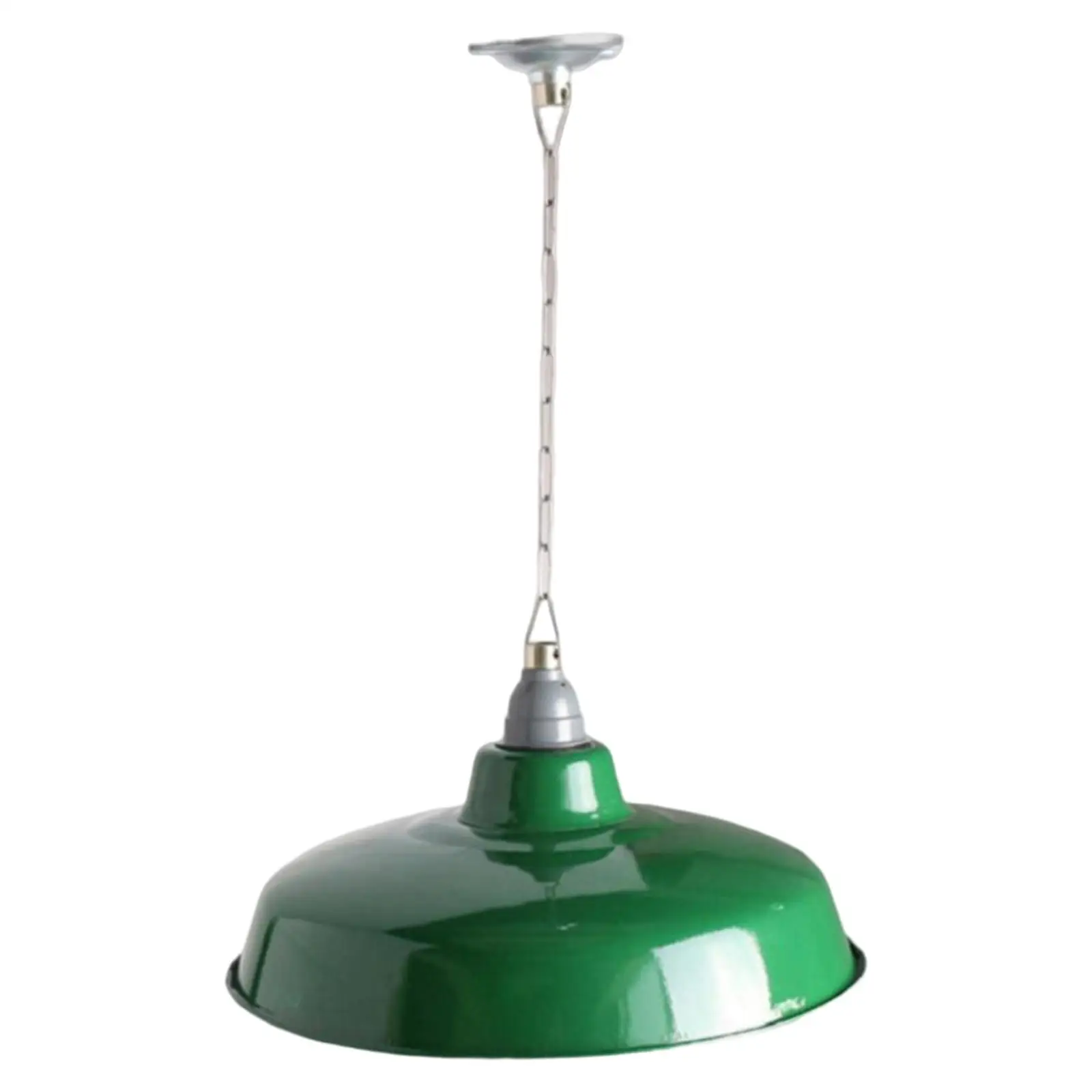 

Vintage Enamel Light Shade Bulb Guard Green DIY Decorative Retro and Simple Porcelain Enamel Lampshade Pendant Light Cage
