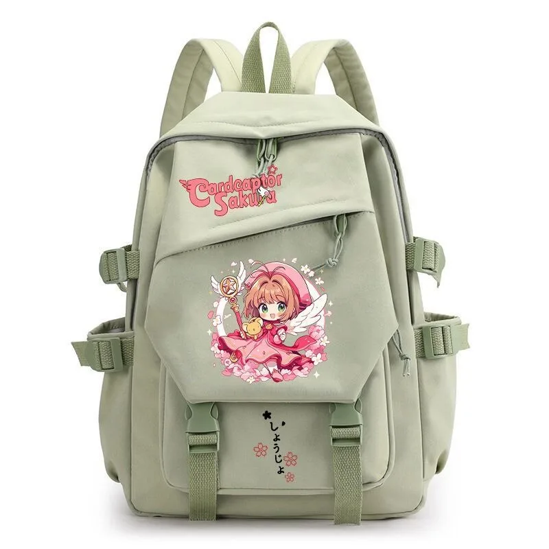 29×42×13cm Black Blue Green Pink White, Card Captor Sakura, Kadokyaputa Sakura, Kids School Bags, Anime Backpacks Girls Boys