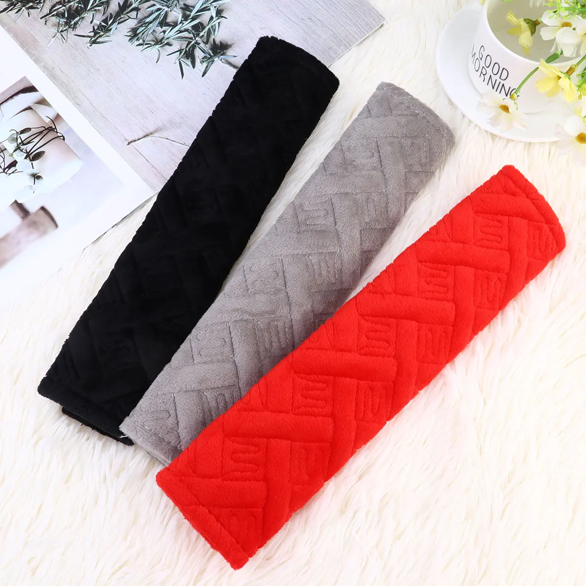 

Shoulder Pads Safety Car Strap Covers Protectors Auto Cushions Breathable