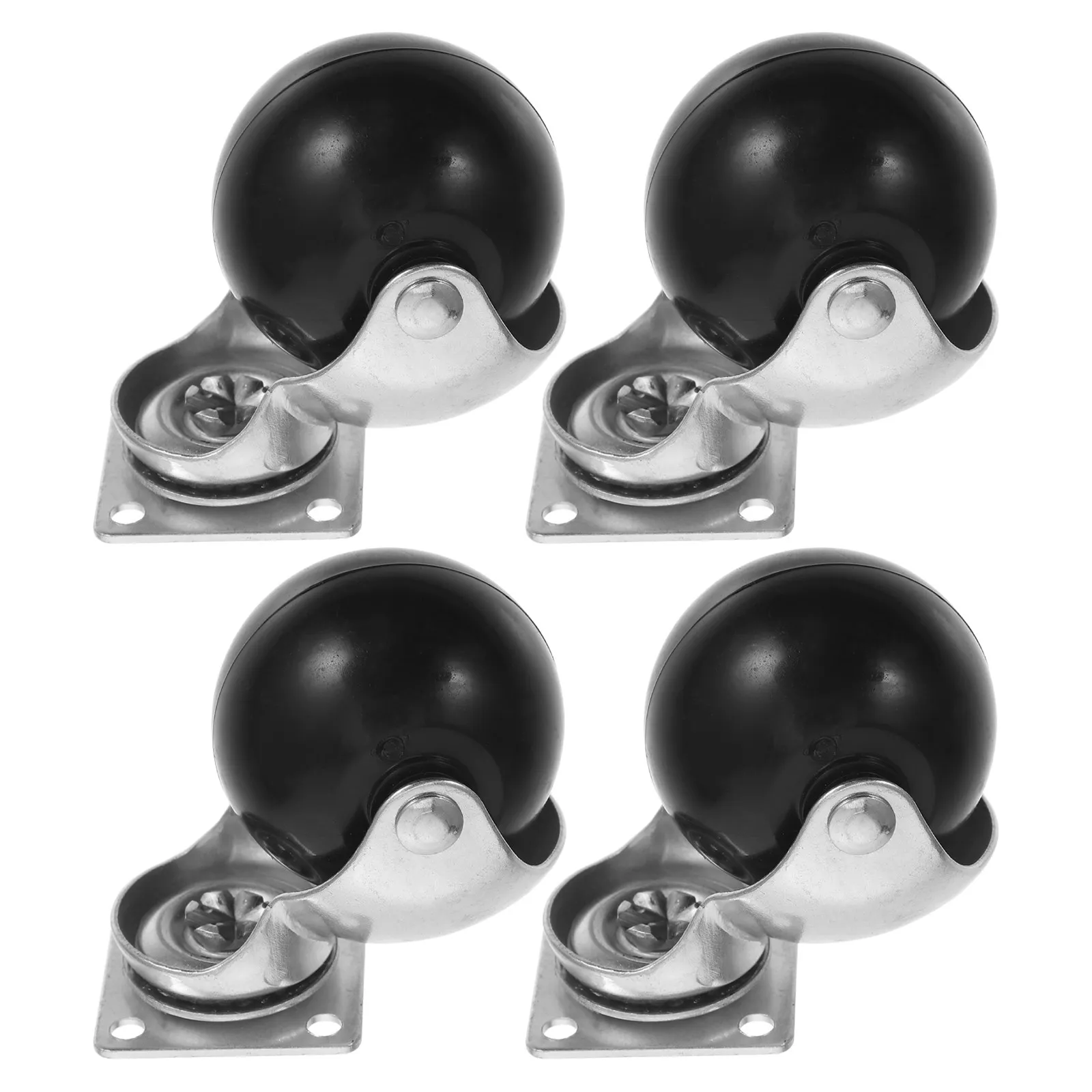 4Pcs Elegant Spherical Furniture Caster Wheels Universal 360 Degree Swivel Silent for Sofa Desk Table Cabinet Office Kitchen