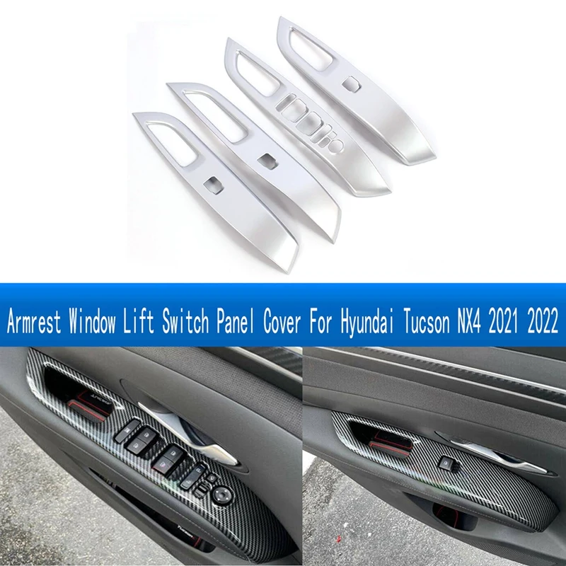 Car Panel Cover Window Switch Trim For Hyundai Tucson NX4 2021 2022 Accessories Kits