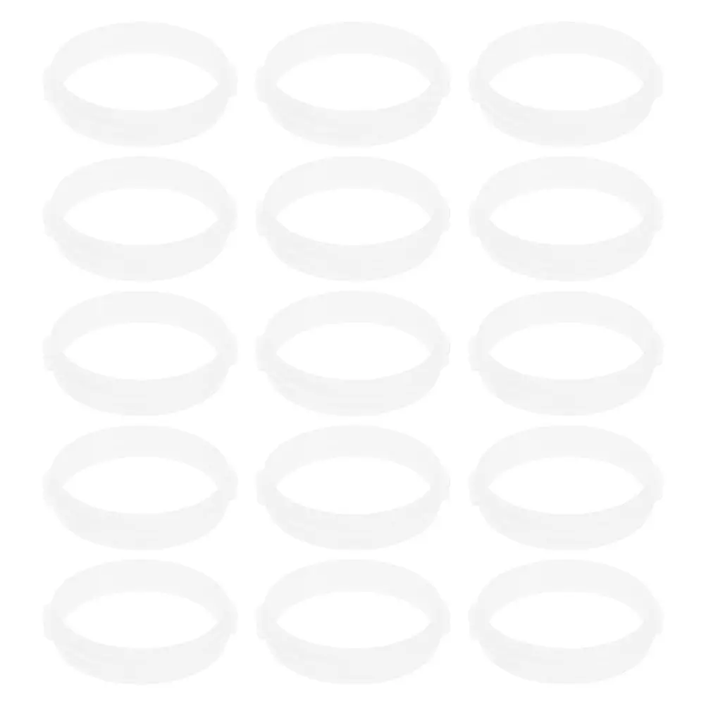 15Pcs White Hamster Cage Tube Connectors Tunnel Ring Set Easy Clean Modular Assembly for Mouse Guinea Pig Habitat Enhancement