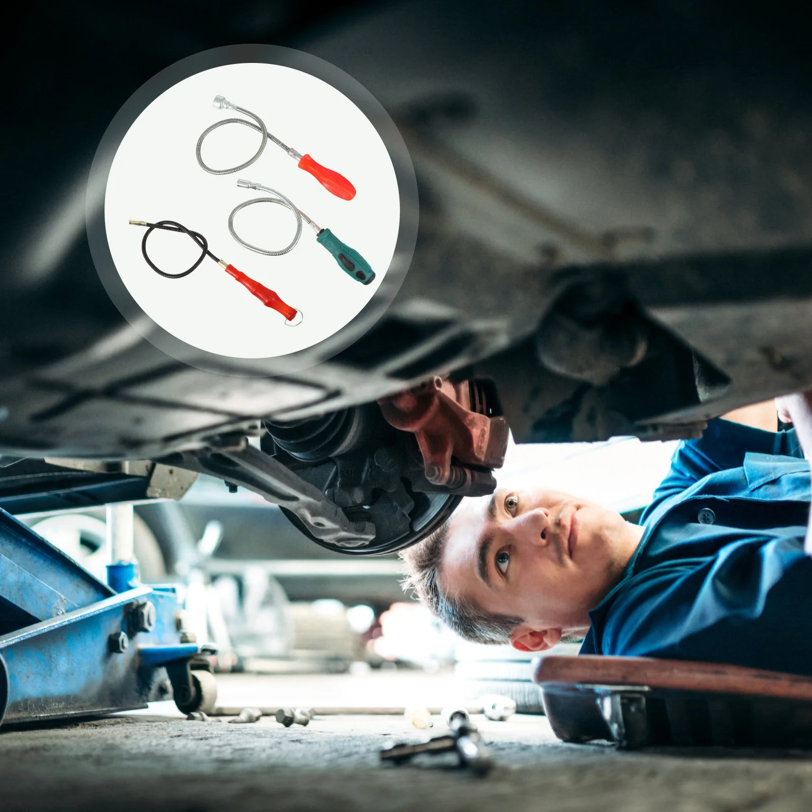 

3Pcs Flexible Magnetic Pickup Tool Telescopic Anti-Slip Grip Perfect Gift for Husband Magnetic Pickup Tool