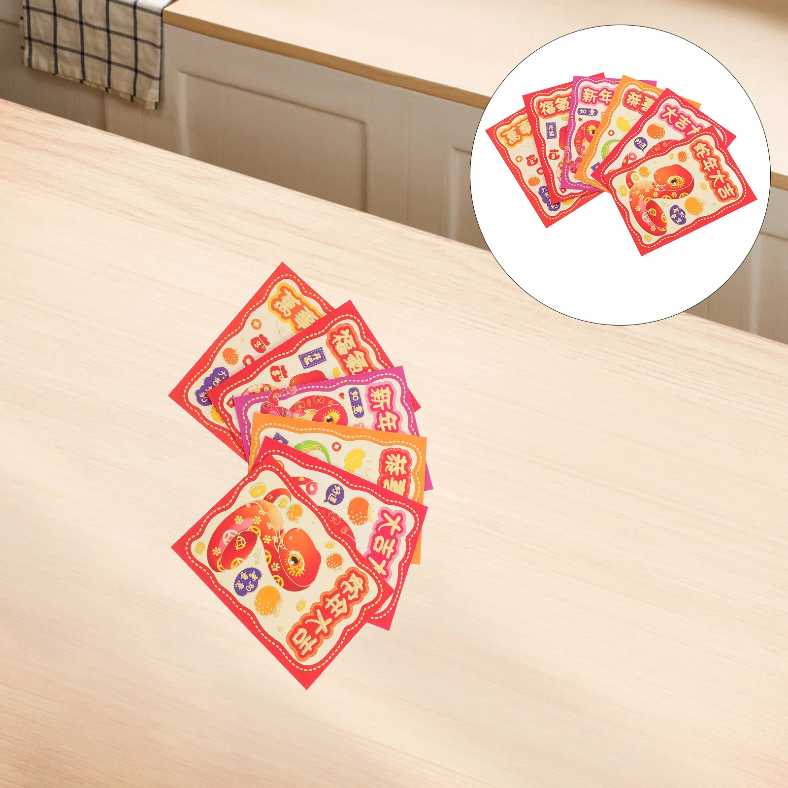 

Year of The Snake Red Envelope Envelopes Three-dimensional Paper Chinese New Packets
