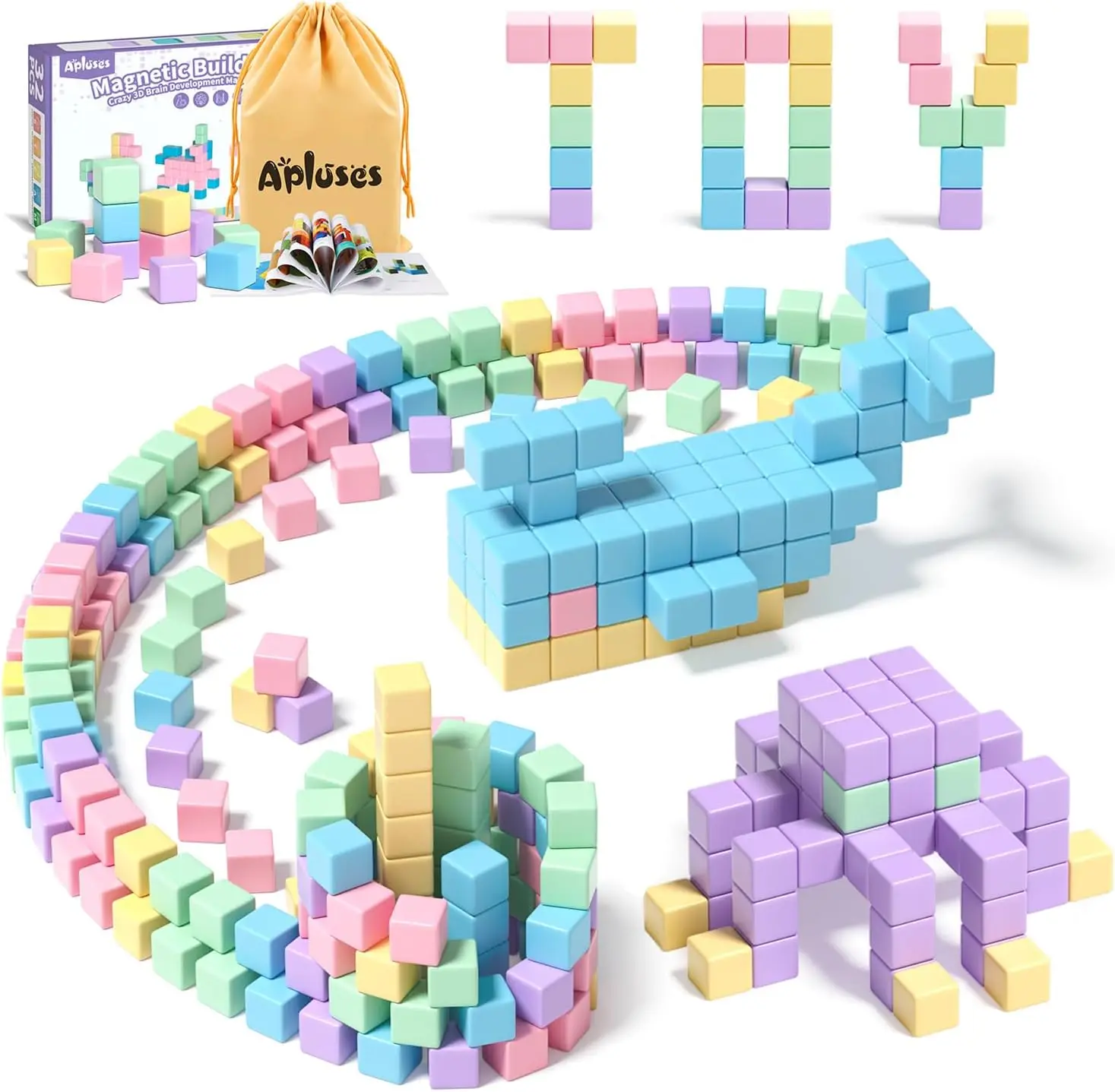 

32pcs Magnetic Blocks Building Cubes for Toddlers, Classroom Must Haves Creative Learning Kids Gifts, Preschool Montessori Senso