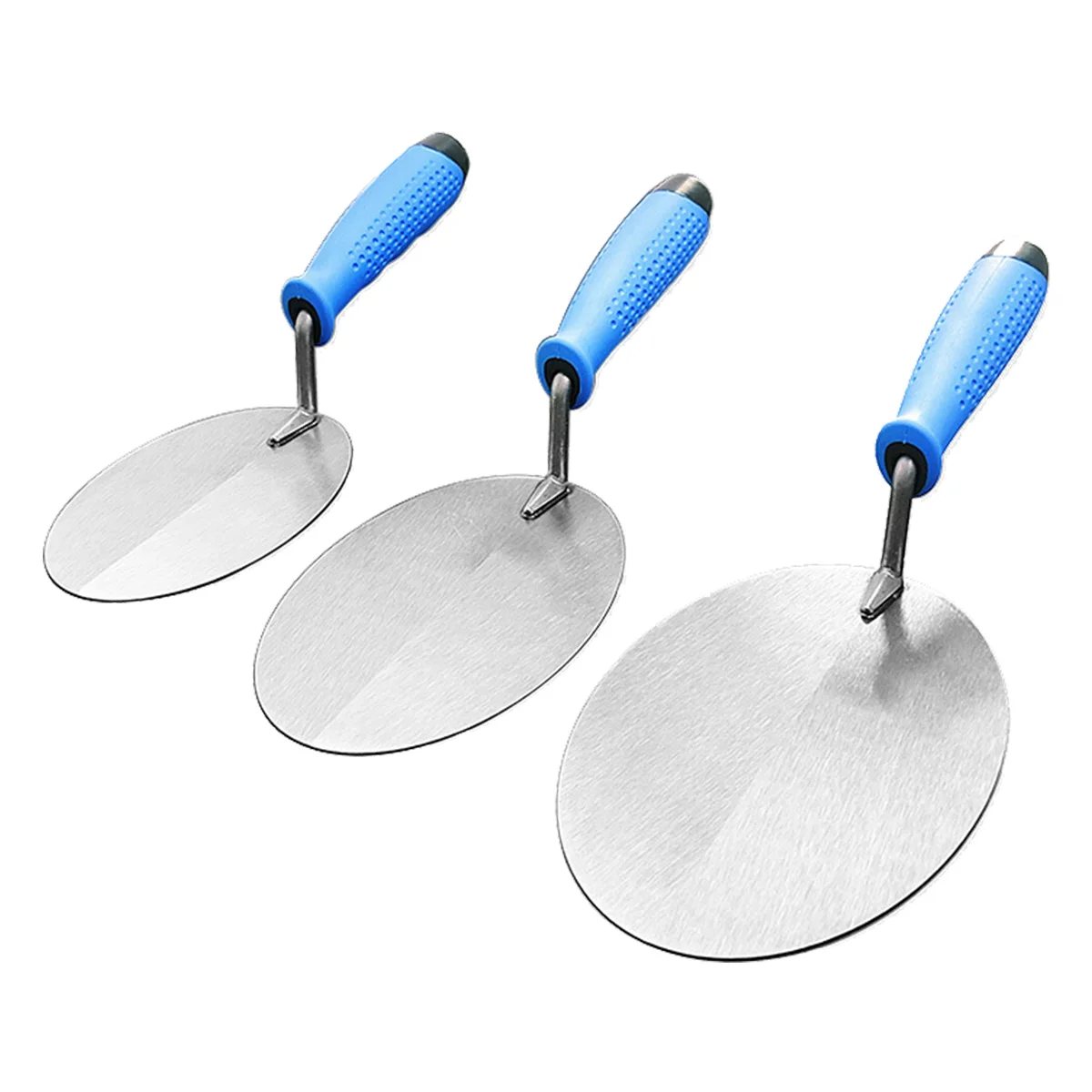Carbon Steel Round Plastering Trowel Shovel 6/7/8 Inch Cement Scraper Builder Masonry Hand Tools