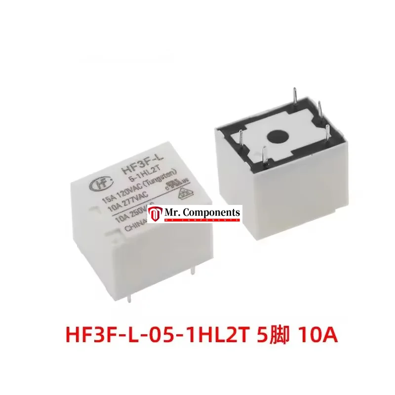 1 قطعة HF3F-L-1HL 5V 12V 24VDC عادة مفتوحة 4-pin 5-pin لفائف واحدة 10A المغناطيسي عقد التتابع HF3F-L-12-1HL1T HF3F-L-12-1HL2T