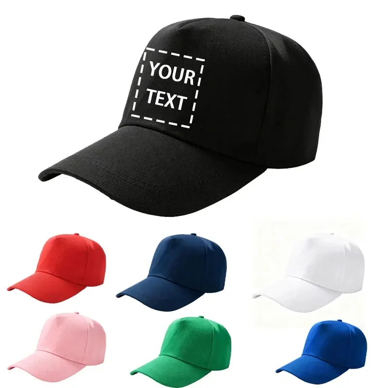 Custom Hat, Personalized Hat, Customized Cap Printed, Custom Logo, Custom Text 100% Cotton Material  Couple Hip-Hop Hat