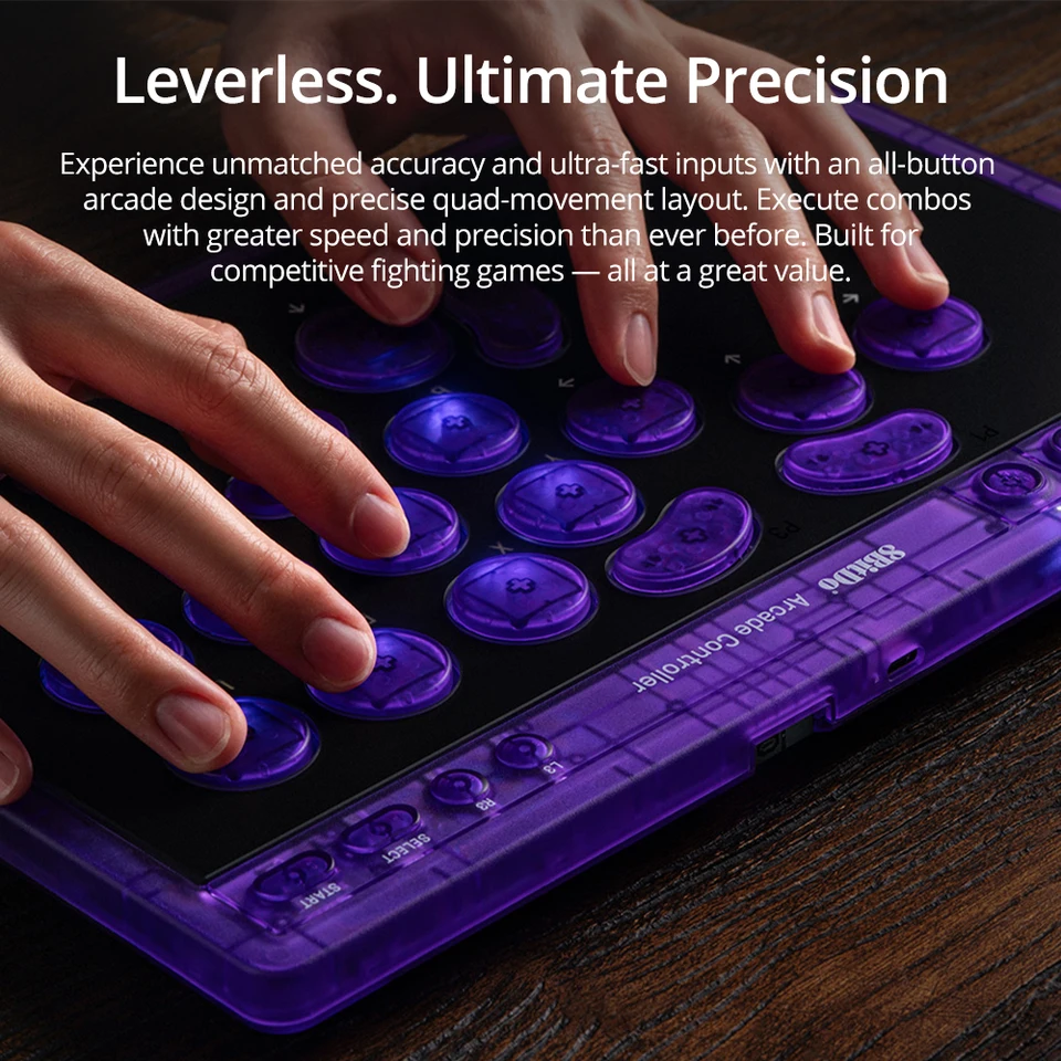New 8BitDo Arcade Controller Vxbao & Zhen Champion Double