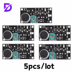 5Pcs/1Pcs DC2V - 12V Miniature FM Transmitter Module with Microphone