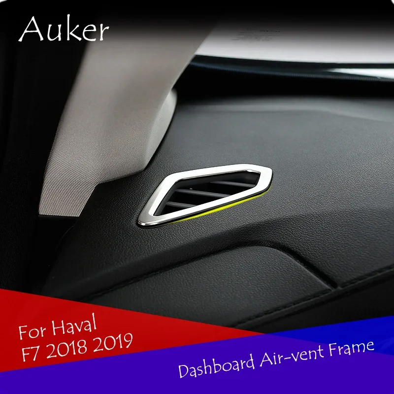 Car dashboard a pillar air outlet trim frame sticker style 2Pcs/Set For Haval F7/F7X 2018 2019 2020  Accessories