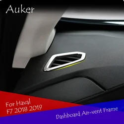 Car dashboard a pillar air outlet trim frame sticker style 2Pcs/Set For Haval F7/F7X 2018 2019 2020  Accessories