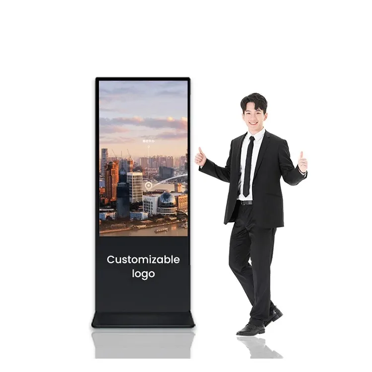 

55 Inch Touch Screen Vertical Lcd Panel Stand Advertising Display Led Advertising Machine Full hd Big Advertising Screen