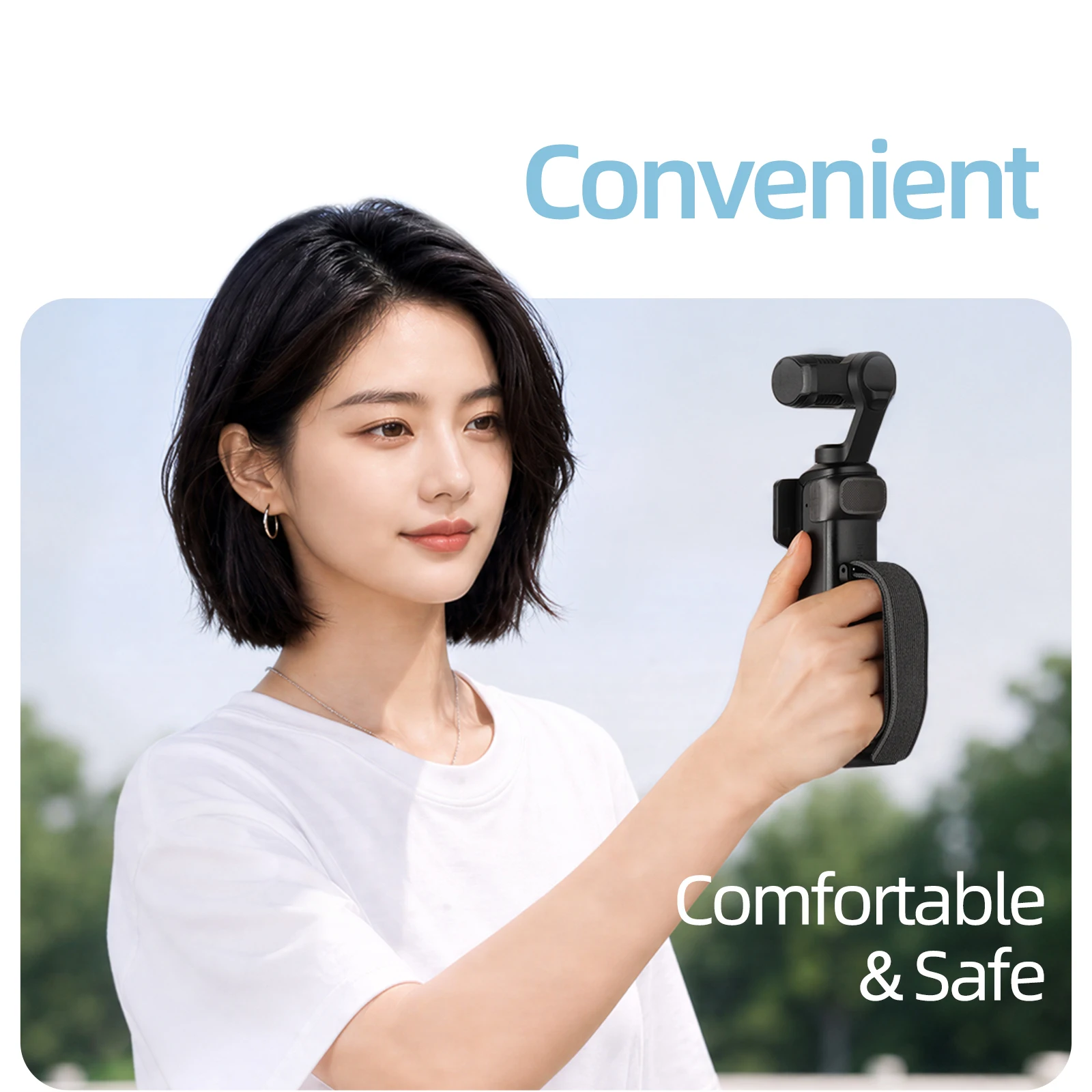 Sunnylife For Insta360 Luna Ultra Portable Decompression Hand Strap Camera Anti-Falling Extending Handle Of Expanding Bracket