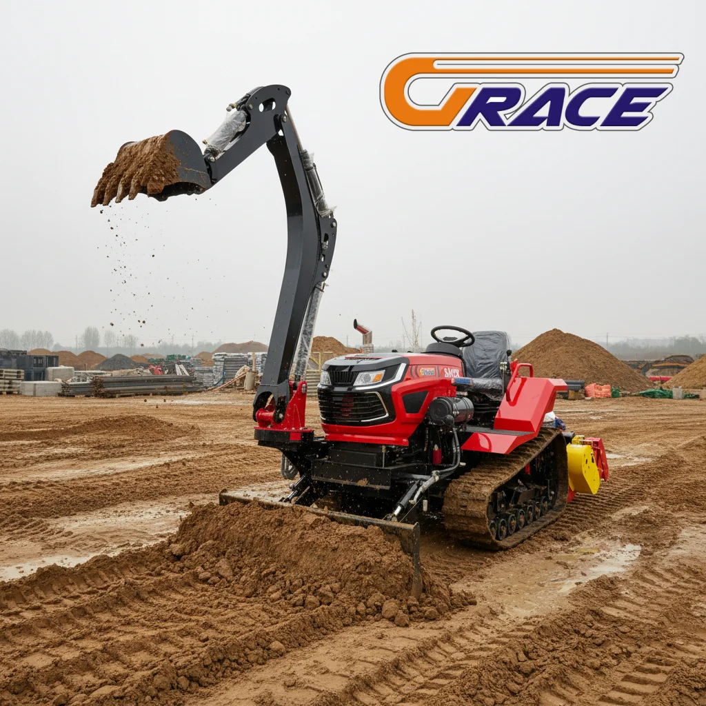 

Мини-трактор на гусеничном ходу 50 л.с., многофункциональный, одобренный EPA, для сельскохозяйственных работ, с возможностью индивидуальной настройки на заводе