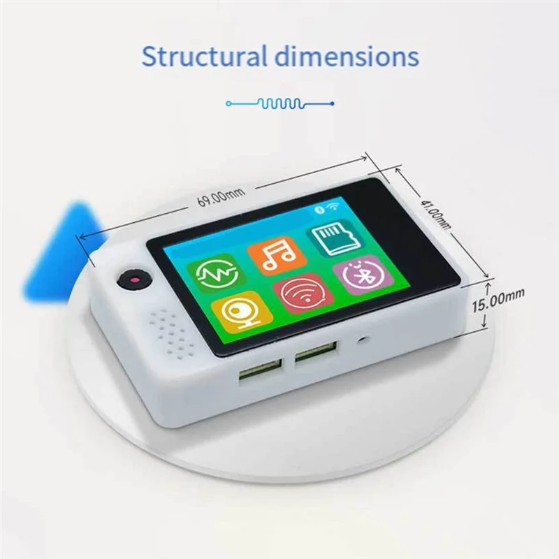 AAAEL-ESP32-S3 Development Board ESP32-S3 DEV ESP32-S3 N16R8 Module With 2MP Camera 2" Touch Display For Xiaozhi AI