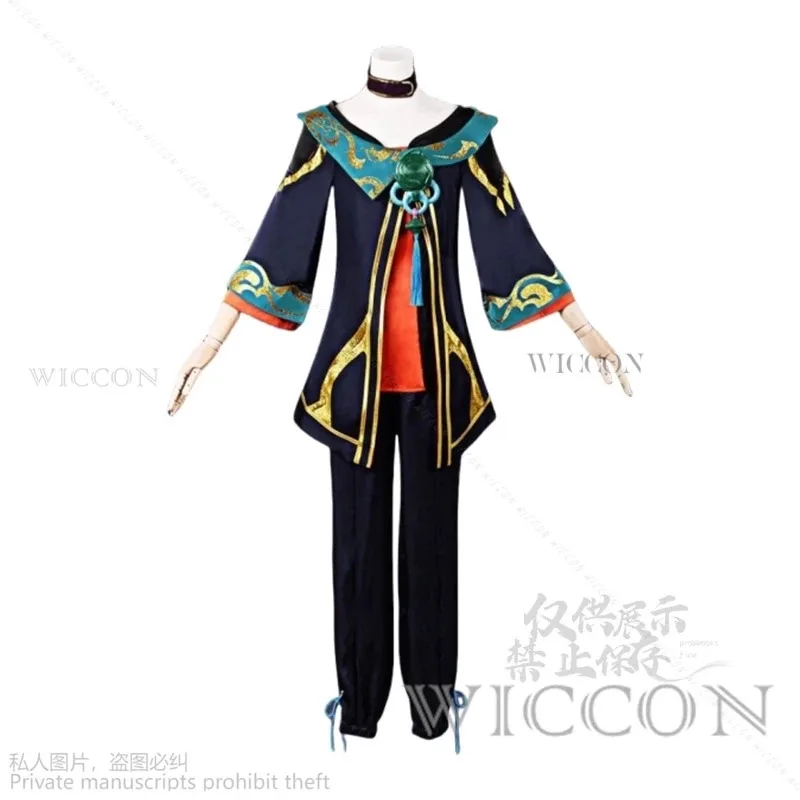 Anime jogo lol o visionário cosplay traje hwei peruca dos homens das mulheres uniforme de festa halloween jogar papel roupas lol cos