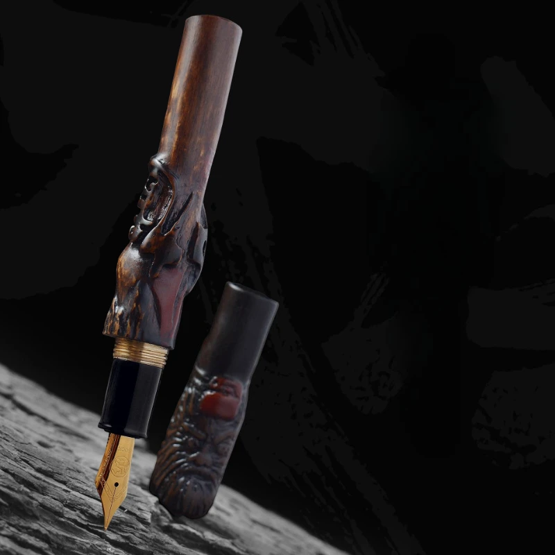 WRITE BEAST Master Writing Fountain Pen Handmade Bamboo and Wood Lacquer Imported From Japan Pearl Pen Original Calligraphy Pen
