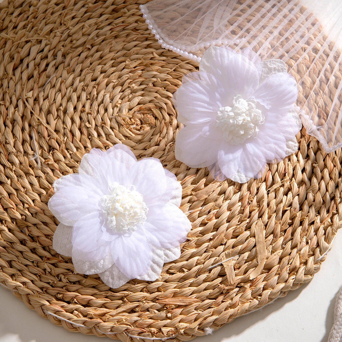 Tocona Korea Colorful Transparent Flower Stud Earrings for Women New Cute Sweet Acrylic Big Floral Earring Trendy Jewelry image 6