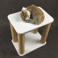 Sisal Cat Scratching Board Claw Grinder Cat Climbing Frame with Cotton and Linen Pad F Cat Hammock Stool Cat Nest
