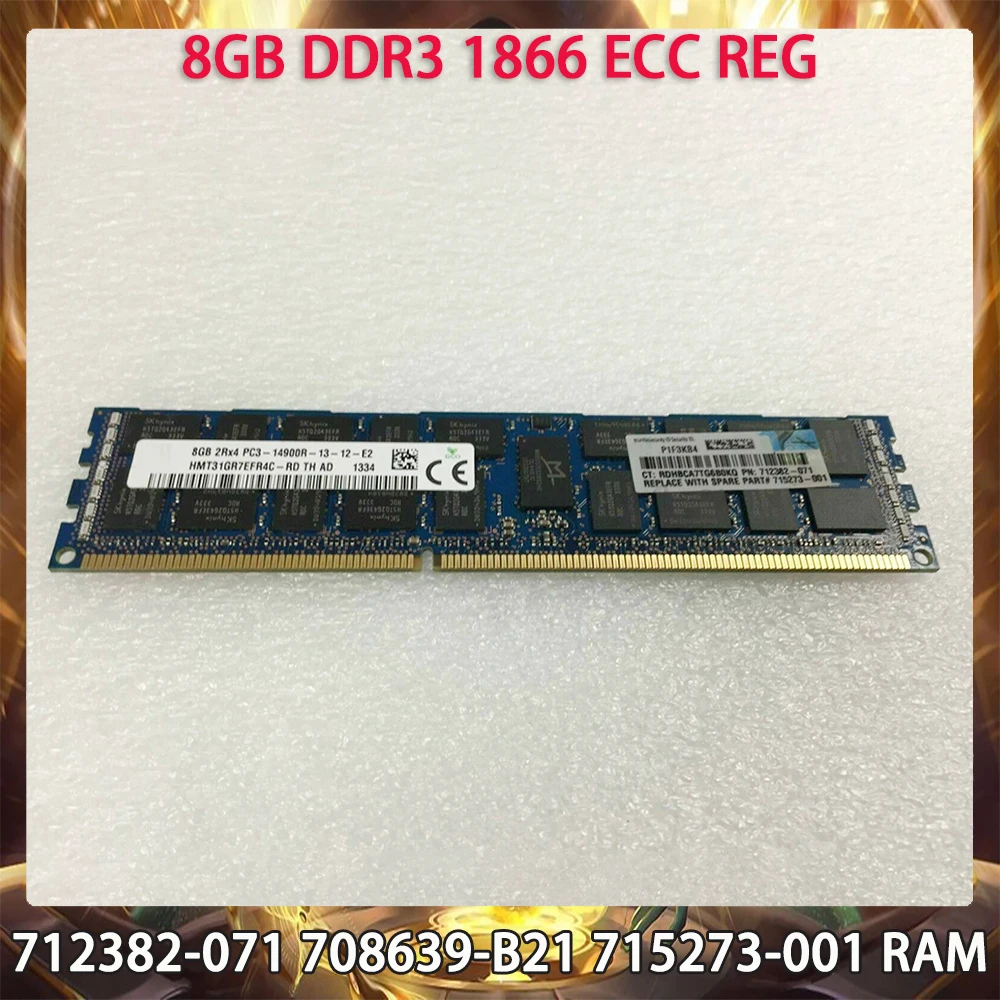 

RAM 712382-071 708639-B21 715273-001 8GB DDR3 1866 ECC REG Server Memory Works Perfectly Fast Ship High Quality