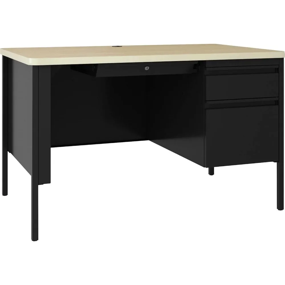 Fortress Pedestal Desk, Beige