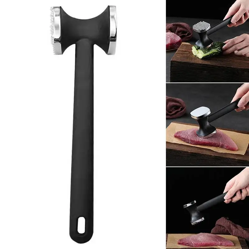 Heavy Duty Alloy Meat Mallet Kitchen Tenderizer Hammer with Ergonomic Handle for Steak Chicken Pork Juicy Meat Prep