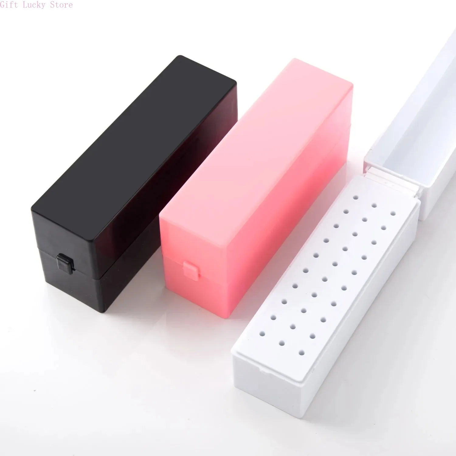 

Transparent 30holes Nail Drill Bits Storage Box Manicure Milling Cutter Holder Nail Drill Display Stand Showing Shelf Nail Tools